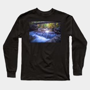 High Water Bridge Marcy Trail Waterfaill Adirondacks Upstate New York Long Sleeve T-Shirt